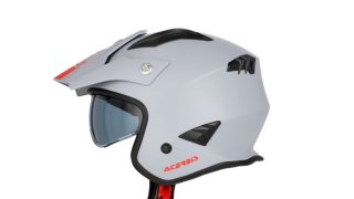 Capacete Acebis Jet Aria 2206 Cinza Claro