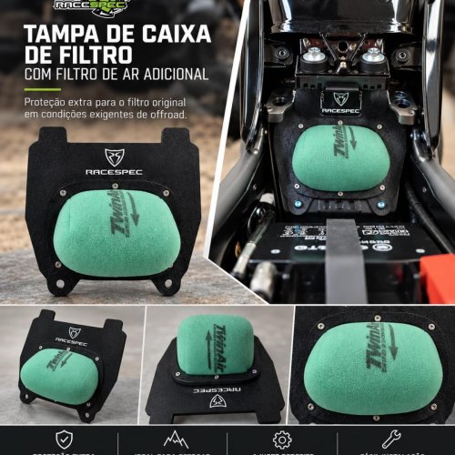 Tampa de Caixa de Filtro com Filtro Ar CFMOTO 450MT