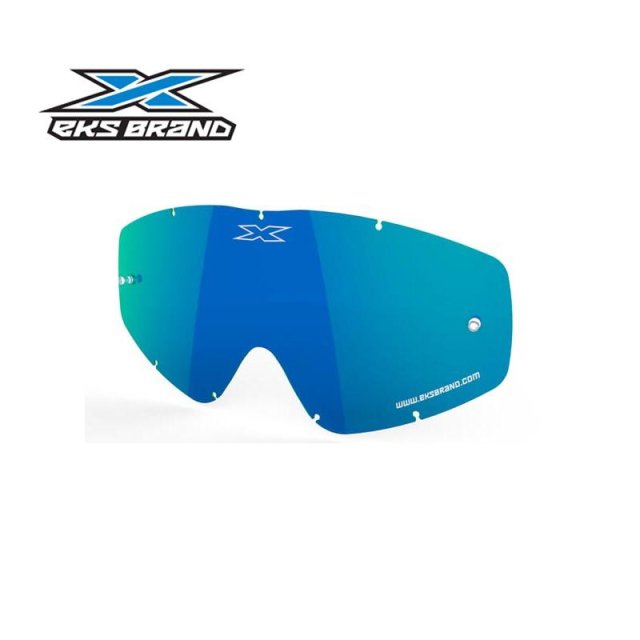 Lente EKS Azul Espelhada p/ Óculos EKS-S , Flat Out
