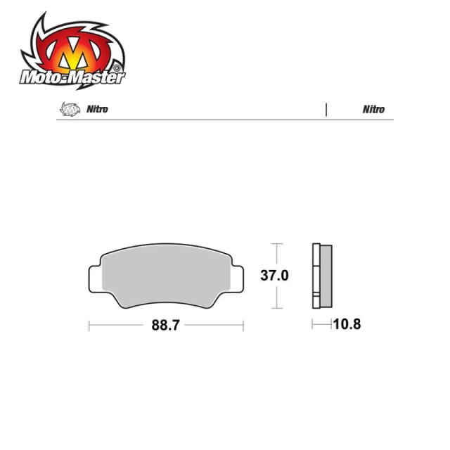 Pastilhas de Travão Trás Nitro Moto Master CF-MOTO