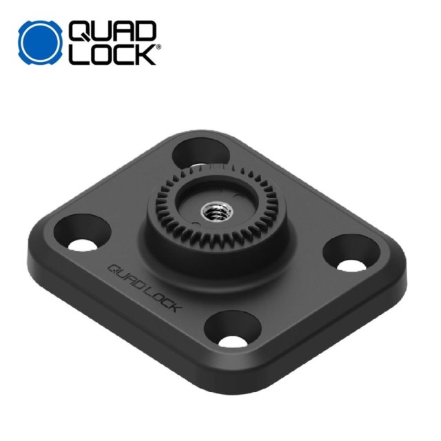 QUAD LOCK 360 Base Plana Retangular de 4 Furos