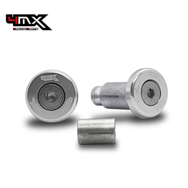 4MX Bar End Cap Silver